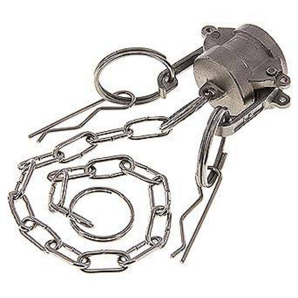 Kamlock-Verschlusskappe (DC) 1/2", Edelstahl (1.4408)