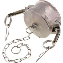 Kamlock-Verschlusskappe (DC) 3", Edelstahl (1.4408)