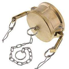 Kamlock-Verschlusskappe (DC) 3", Messing