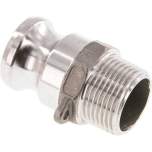 Kamlock-Stecker (F) R 1"(AG), Edelstahl (1.4408)