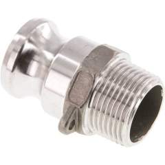 Kamlock-Stecker (F) R 1"(AG), Edelstahl (1.4408)