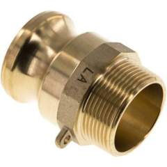Kamlock-Stecker (F) R 1-1/2"(AG), Messing