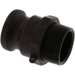 Kamlock-Stecker (F) R 1-1/2"(AG), Polypropylen