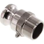 Kamlock-Stecker (F) R 1-1/4"(AG), Edelstahl (1.4408)