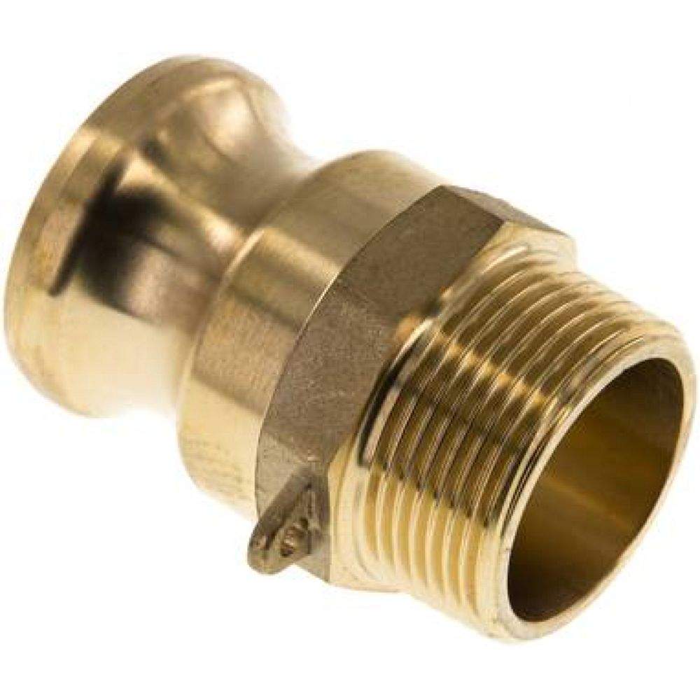 Kamlock-Stecker (F) R 1-1/4"(AG), Messing