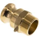 Kamlock-Stecker (F) R 1-1/4"(AG), Messing