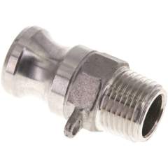 Kamlock-Stecker (F) NPT 1/2"(AG), Edelstahl (1.4408)