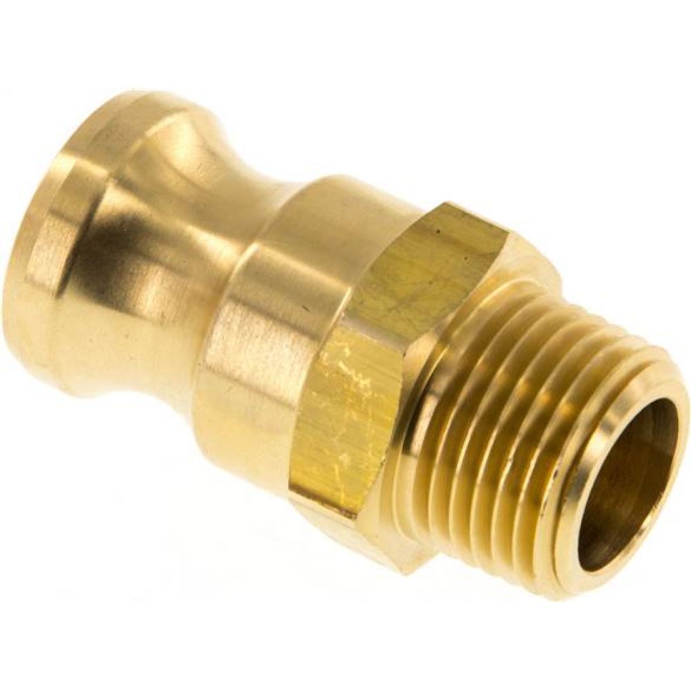 Kamlock-Stecker (F) R 1/2"(AG), Messing