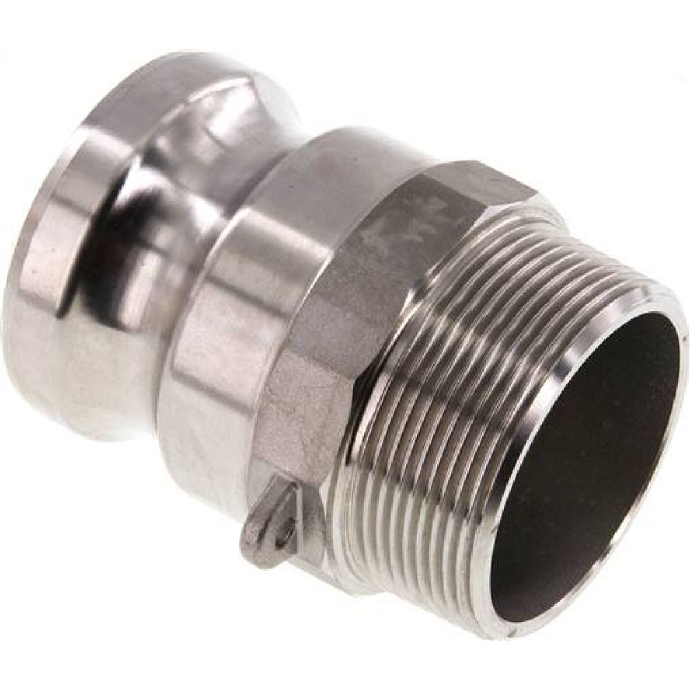 Kamlock-Stecker (F) R 2"(AG), Edelstahl (1.4408)