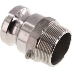 Kamlock-Stecker (F) R 2"(AG), Edelstahl (1.4408)
