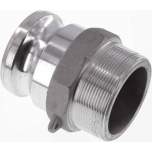 Kamlock-Stecker (F) R 2-1/2"(AG), Aluminium