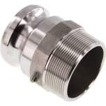 Kamlock-Stecker (F) R 2-1/2"(AG), Edelstahl (1.4408)