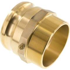 Kamlock-Stecker (F) R 4"(AG), Messing