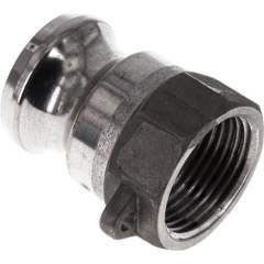 Kamlock-Stecker (A) Rp 1"(IG), Aluminium