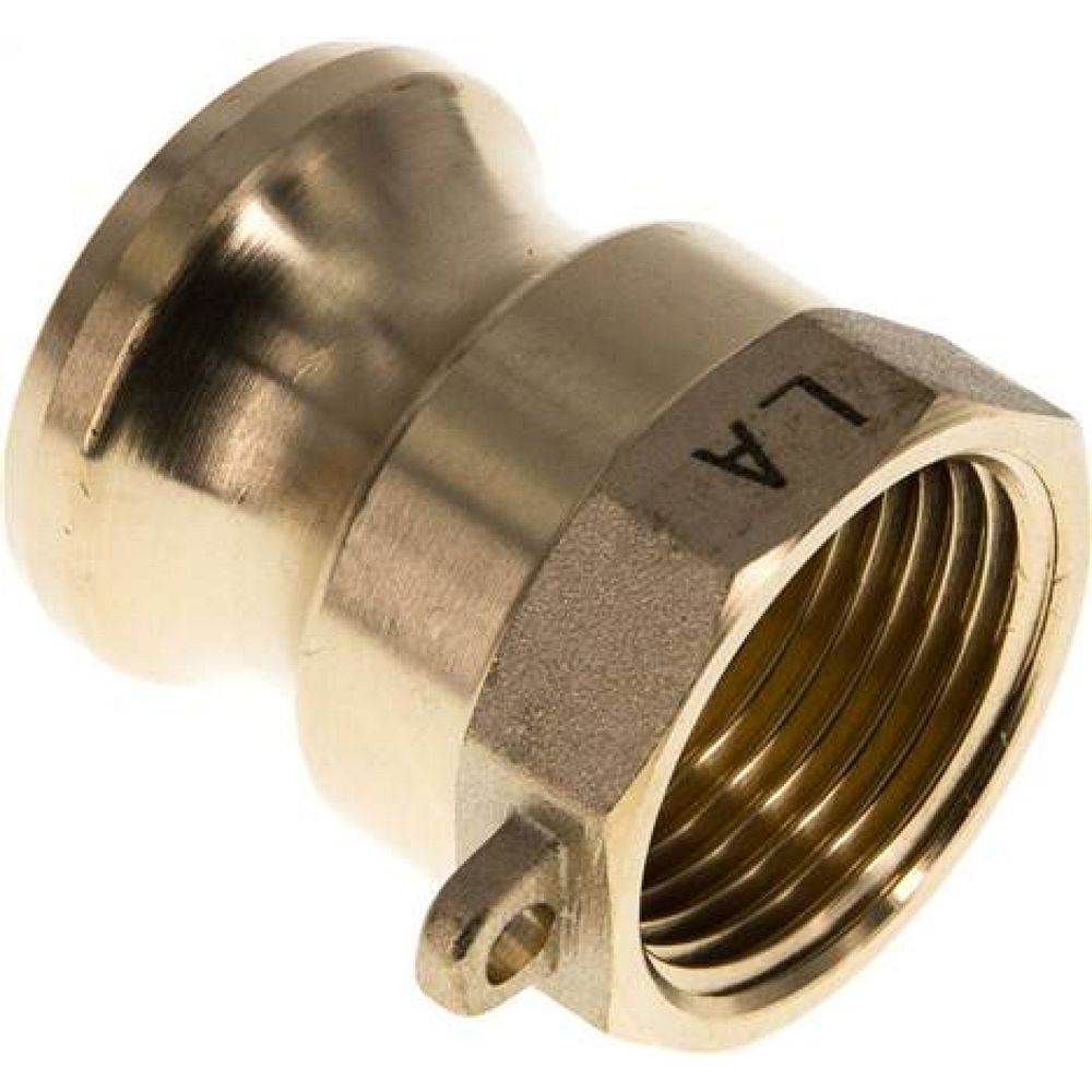 Kamlock-Stecker (A) Rp 1"(IG), Messing