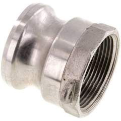 Kamlock-Stecker (A) NPT 1-1/2"(IG), Edelstahl (1.4408)
