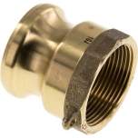 Kamlock-Stecker (A) Rp 1-1/2"(IG), Messing