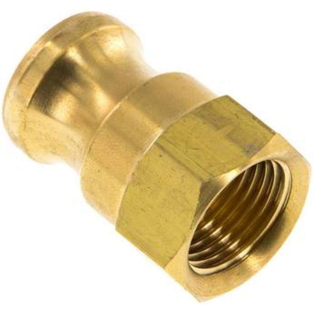 Kamlock-Stecker (A) Rp 1/2"(IG), Messing