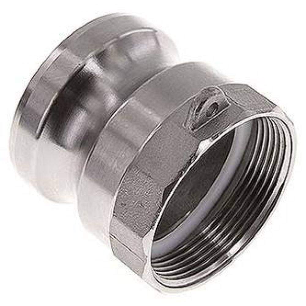 DIN/EN-Kamlock-Stecker (A/AF) G 2"(IG), Edelstahl (1.4408)