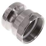 DIN/EN-Kamlock-Stecker (A/AF) G 2"(IG), Edelstahl (1.4408)