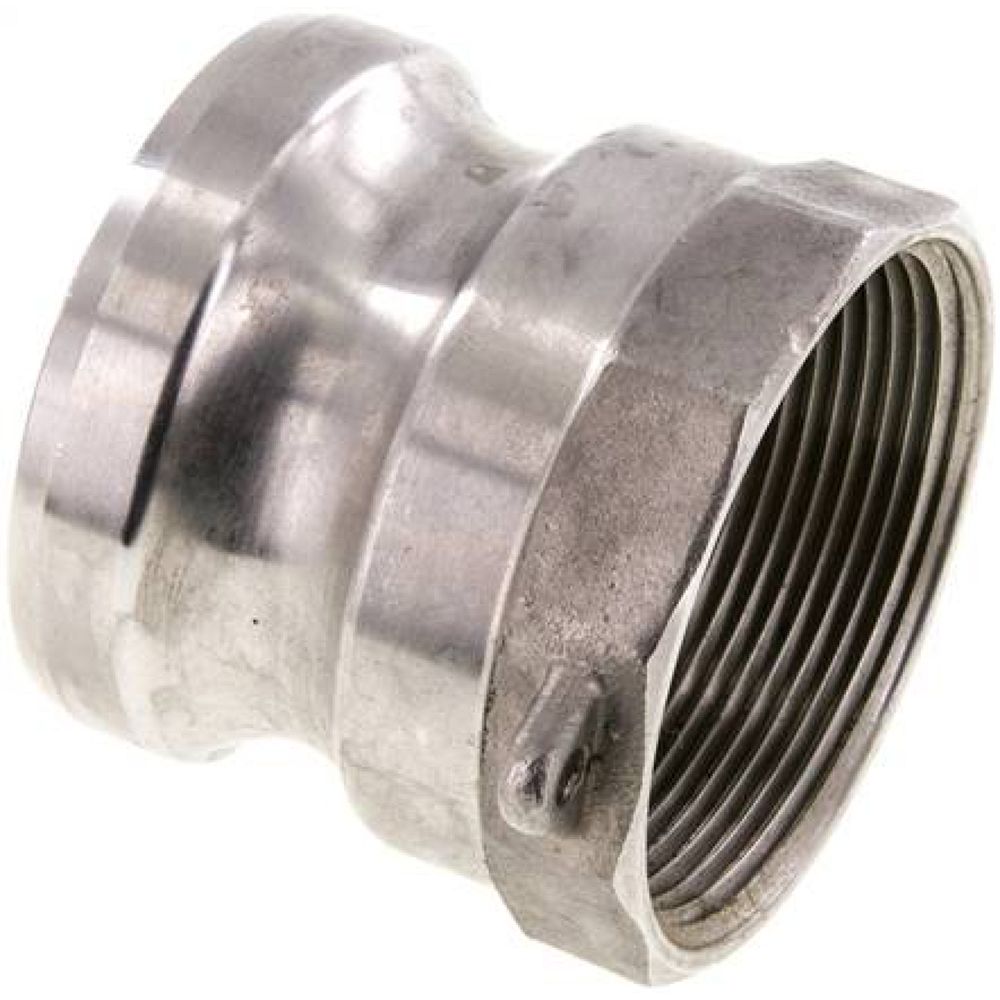 Kamlock-Stecker (A) NPT 2"(IG), Edelstahl (1.4408)