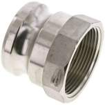 Kamlock-Stecker (A) NPT 2-1/2"(IG), Edelstahl (1.4408)