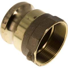 Kamlock-Stecker (A) Rp 2-1/2"(IG), Messing