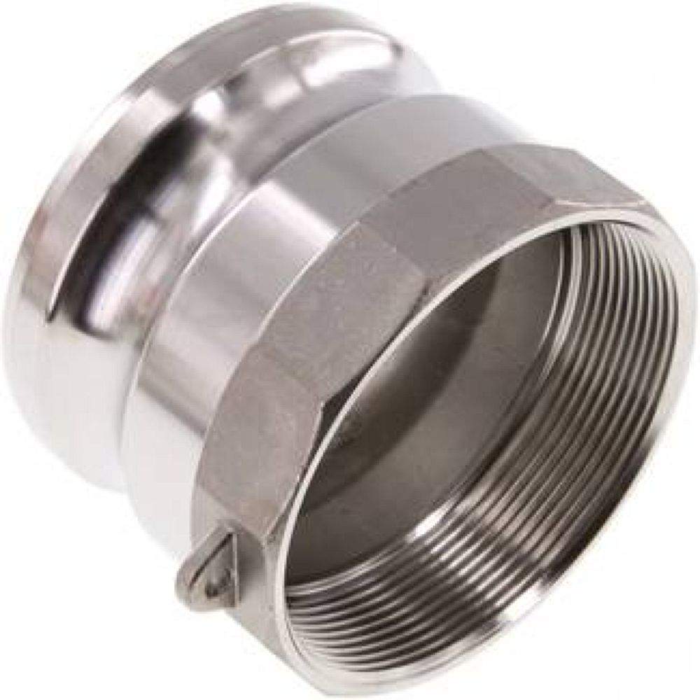 Kamlock-Stecker (A) Rp 3"(IG), Edelstahl (1.4408)