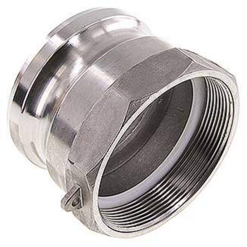 DIN/EN-Kamlock-Stecker (A/AF) G 3"(IG), Edelstahl (1.4408)