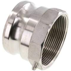 Kamlock-Stecker (A) NPT 3"(IG), Edelstahl (1.4408)