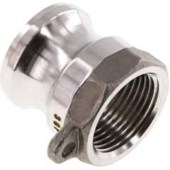Kamlock-Stecker (A) Rp 3/4"(IG), Edelstahl (1.4408)