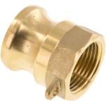 Kamlock-Stecker (A) Rp 3/4"(IG), Messing