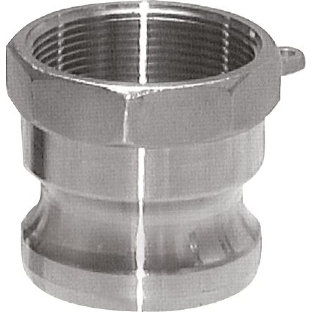 Kamlock-Stecker (A) Rp 6"(IG), Messing