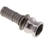 Kamlock-Stecker (E) 19 (3/4")mm Schlauch, Edelstahl (1.4408)