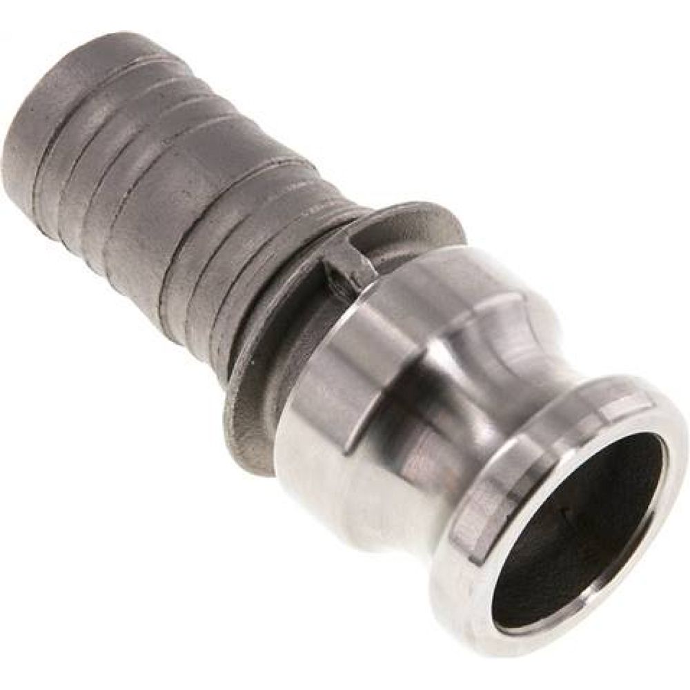 Kamlock-Stecker (E) 32 (1-1/4")mm Schlauch, Edelstahl (1.4408)