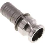 Kamlock-Stecker (E) 32 (1-1/4")mm Schlauch, Edelstahl (1.4408)