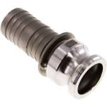 Kamlock-Stecker (E) 38 (1-1/2")mm Schlauch, Edelstahl (1.4408)