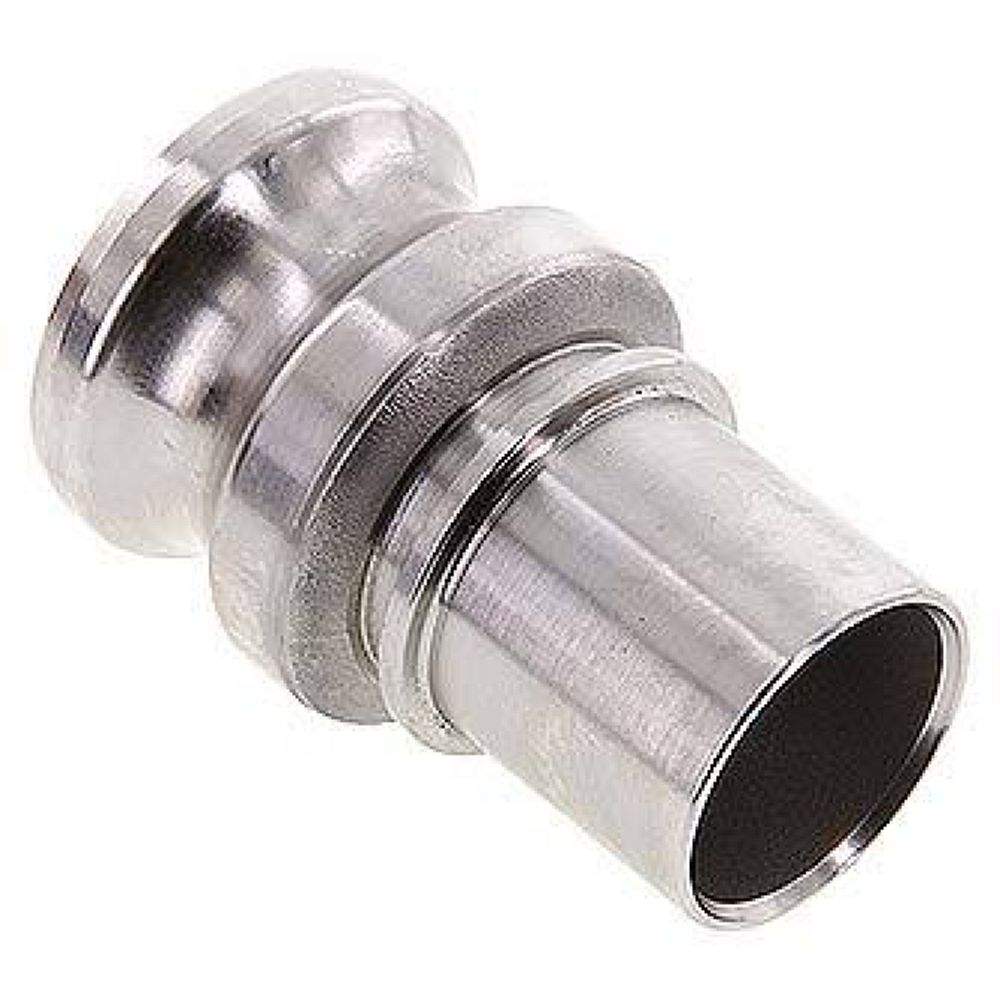 DIN/EN-Kamlock-Stecker (E/EC) 38 (1-1/2")mm Schlauch, Edelstahl (1.4408)