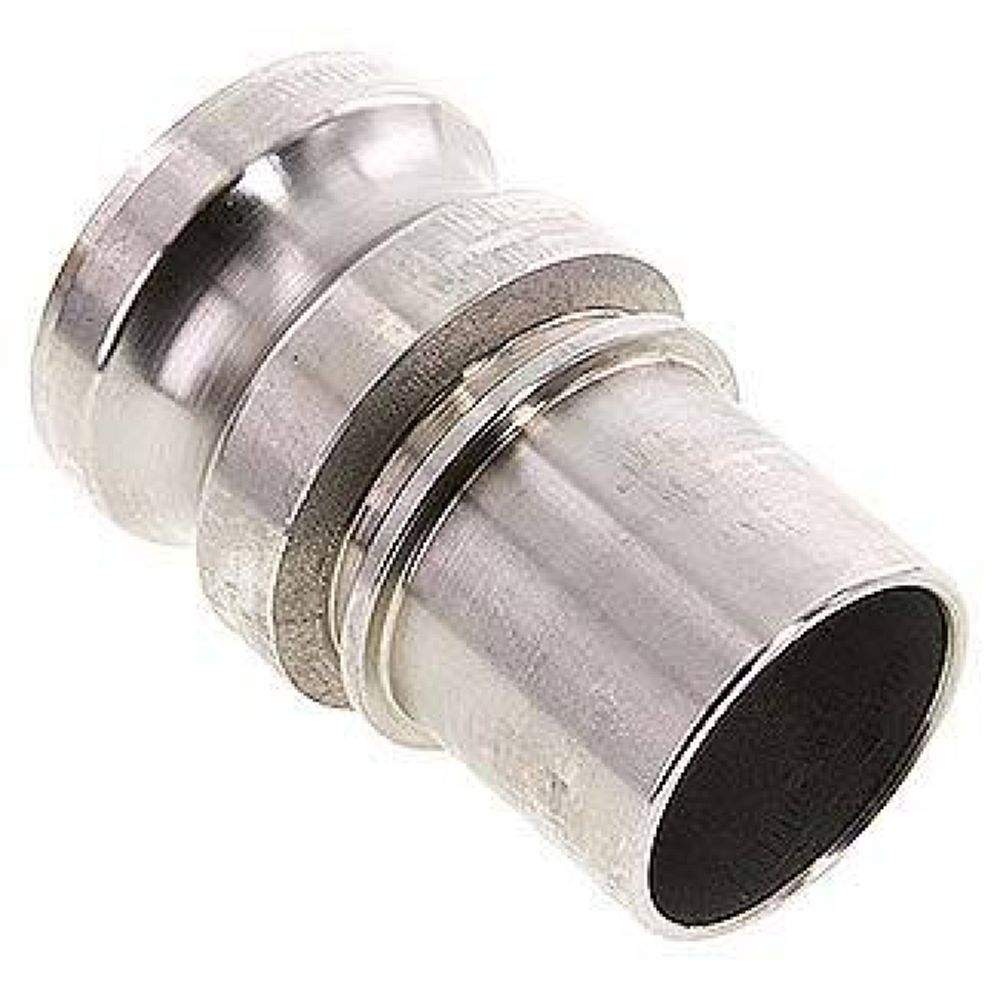 DIN/EN-Kamlock-Stecker (E/EC) 50 (2")mm Schlauch, Edelstahl (1.4408)