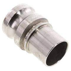 DIN/EN-Kamlock-Stecker (E/EC) 50 (2")mm Schlauch, Edelstahl (1.4408)