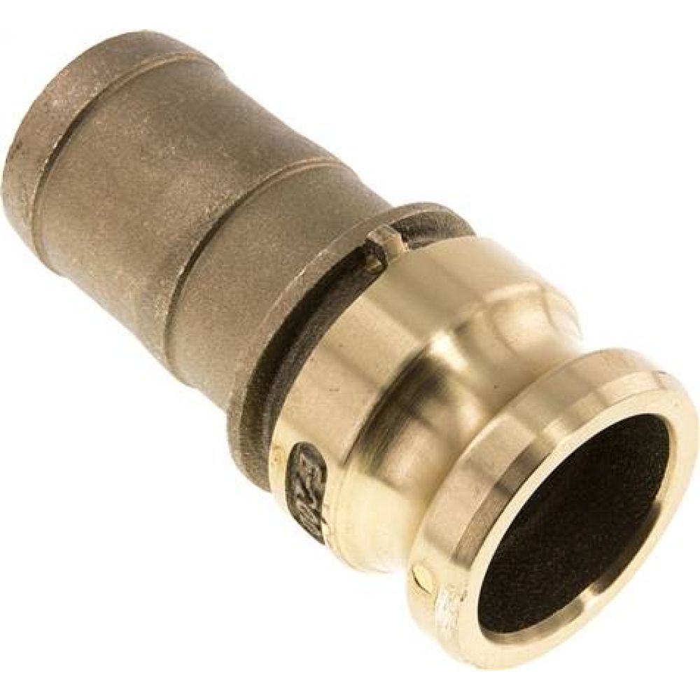 Kamlock-Stecker (E) 50 (2")mm Schlauch, Messing