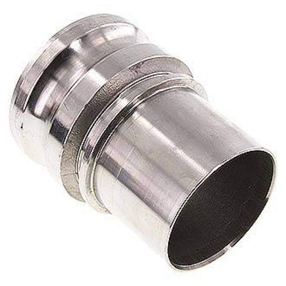 DIN/EN-Kamlock-Stecker (E/EC) 75 (3")mm Schlauch, Edelstahl (1.4408)