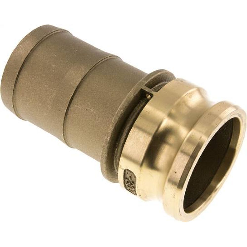 Kamlock-Stecker (E) 75 (3")mm Schlauch, Messing