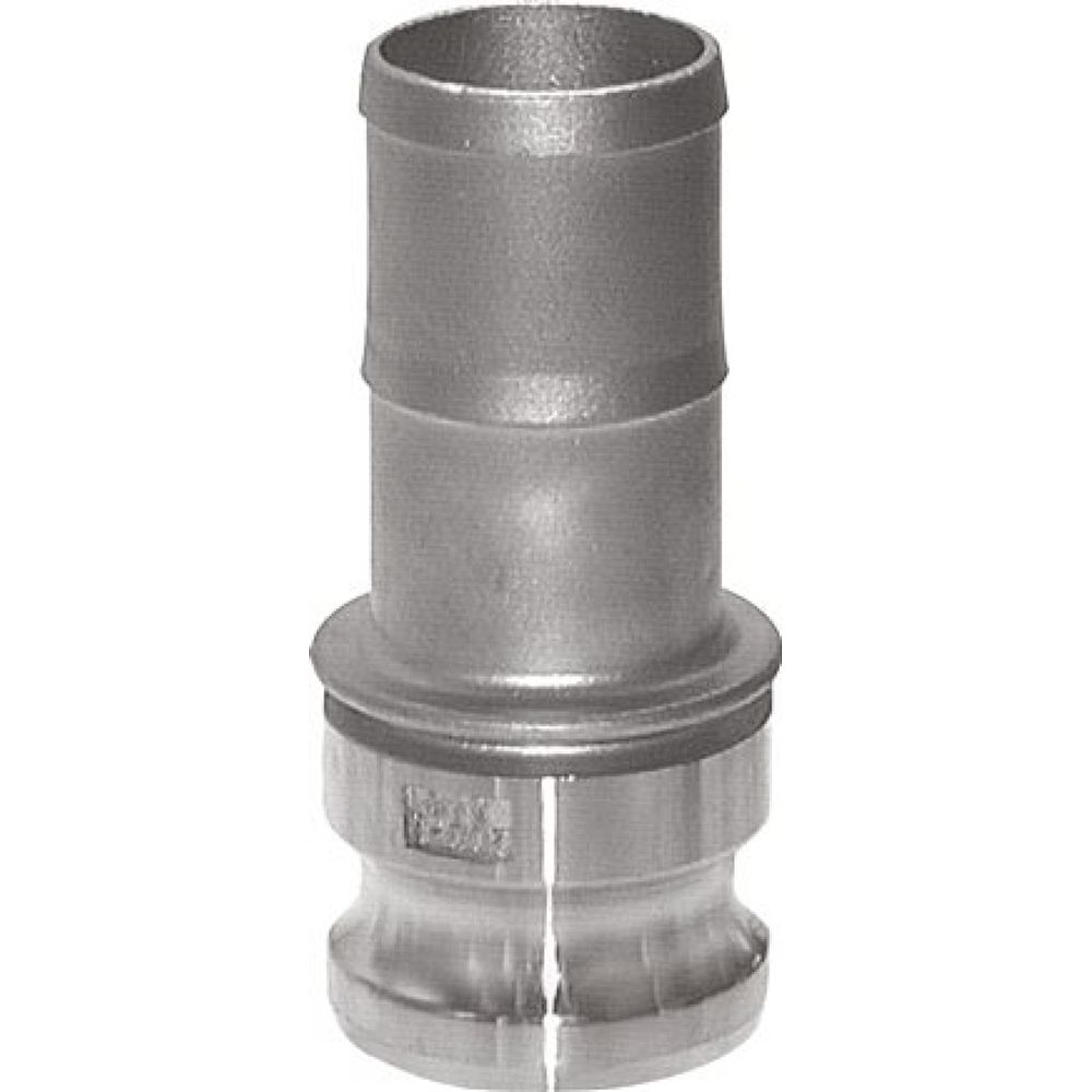 Kamlock-Stecker (E) 150 (6")mm Schlauch, Edelstahl (1.4408)
