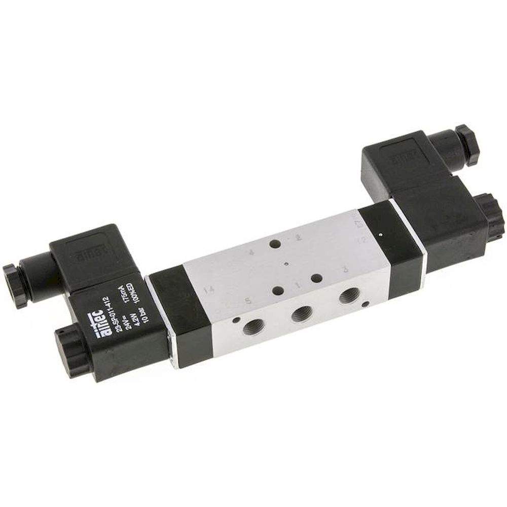 Airtec KM 09520HN 24VAC. 5/2-Wege Magnetimpulsventil, G 1/8", 24 V AC, Standard