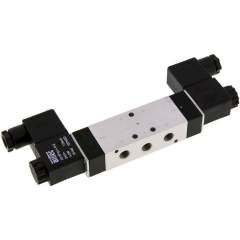 Airtec KM-09530HN-115V. 5/3-way solenoid valve, G 1/8", Centre position closed, 115V AC, Standard