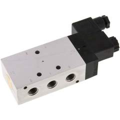 Airtec KM-10510HN-115V. 5/2-way solenoid valve, G 1/4", Pneumatic spring, 115V AC, Standard