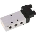 Airtec KM 10511HN 115V. 5/2-Wege Magnetventil, G 1/4", Feder, 115 V AC, Standard
