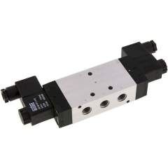 Airtec KM-10533HN-115V. 5/3-way solenoid valve, G 1/4", Centre position vented, 115V AC, Standard