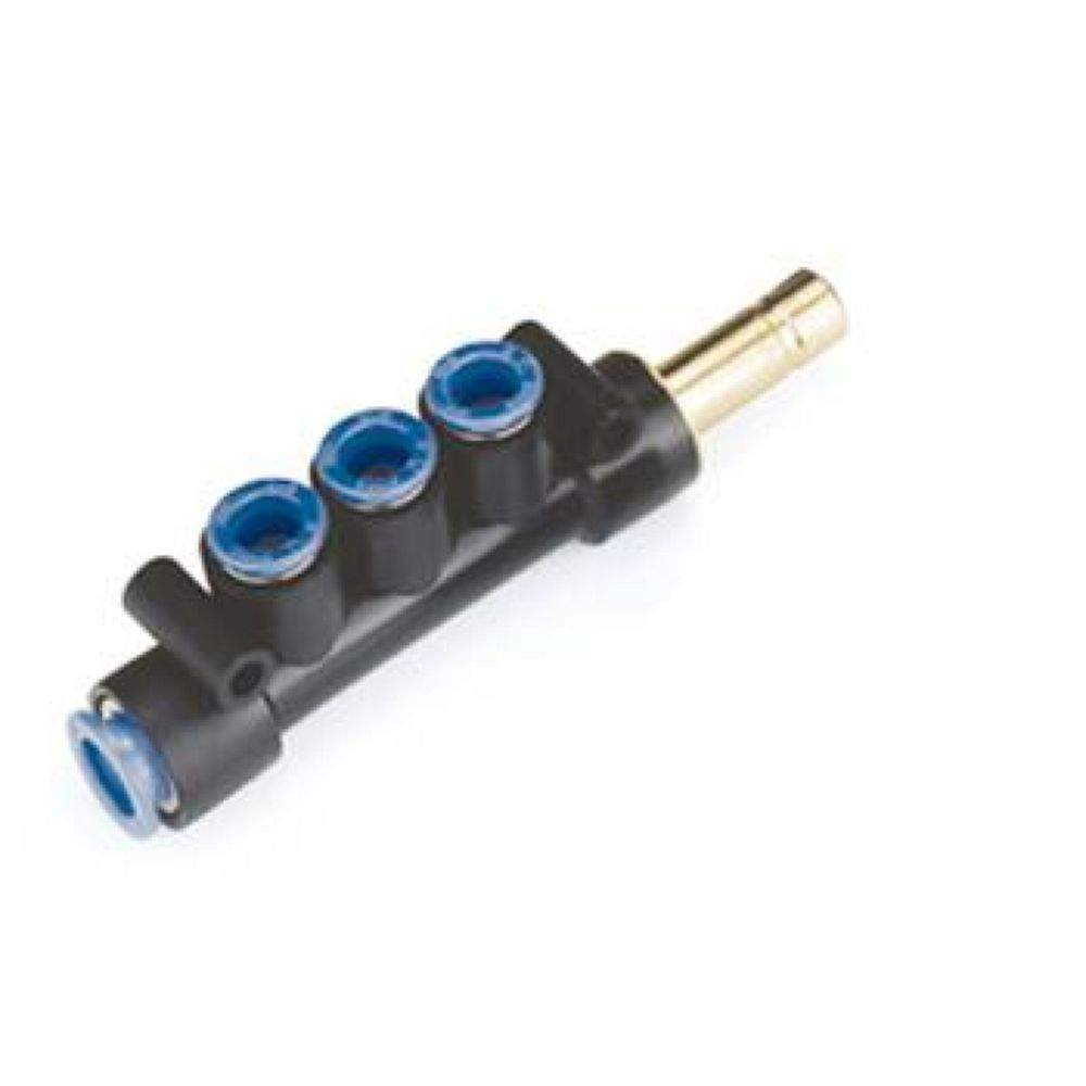 SMC KM14-08-10-04S-3. KM14, One-touch Fittings Manifold Series - Port A One-touch Fitting, Port B Rc(PT) Male Thread